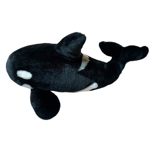 Set of 2 Vintage Sea World Orca Killer Whales Shamu Plushes/Stuffed Animals GUC - Picture 2 of 11